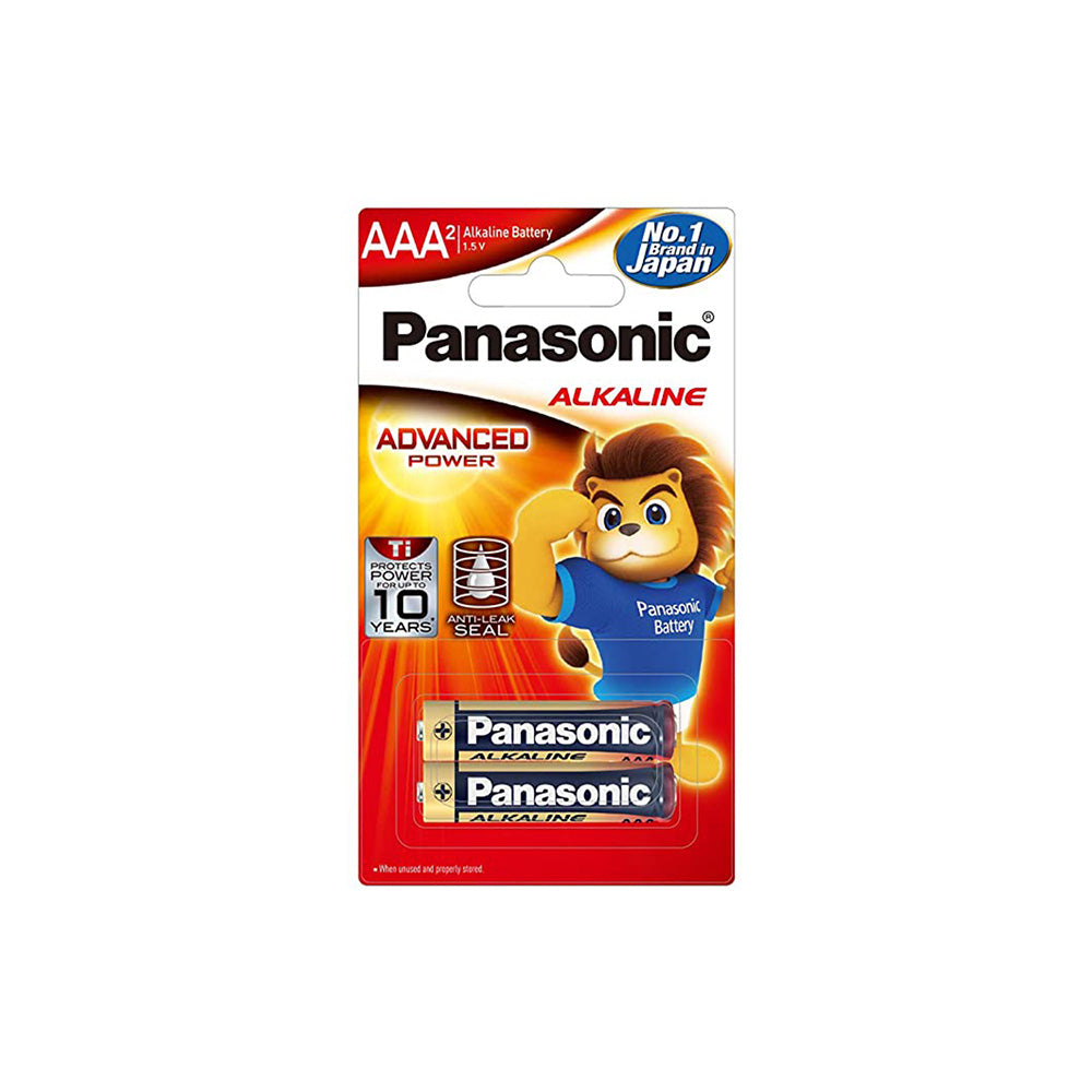 Panasonic Alkaline AAA-Size Battery - Pack of 2- LR03T/2B (4795871690852) Panasonic Alkaline AAA-Size Battery - Pack of 2- LR03T/2B (4795871690852)
